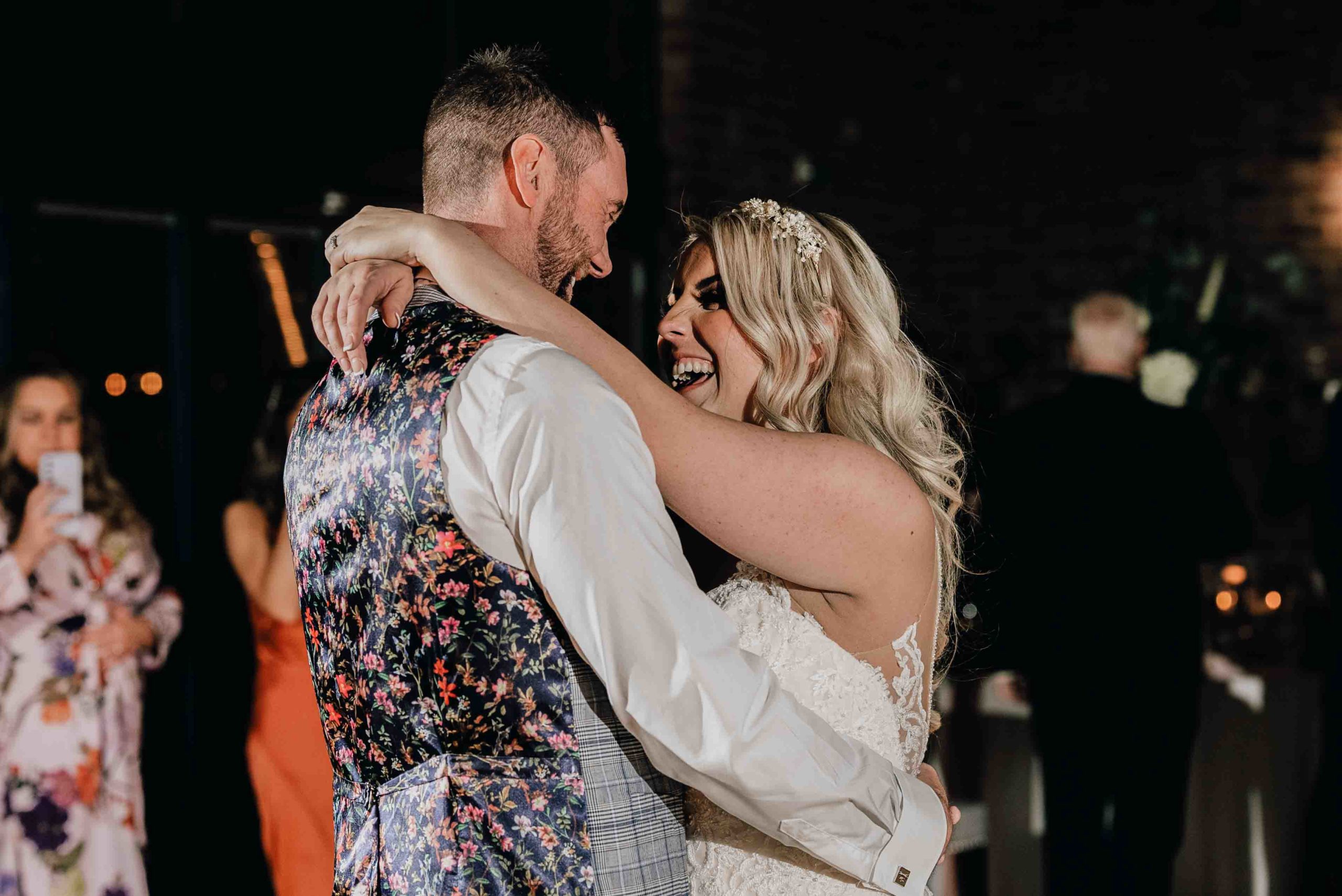 Beautiful couples first dance photo at their wedding