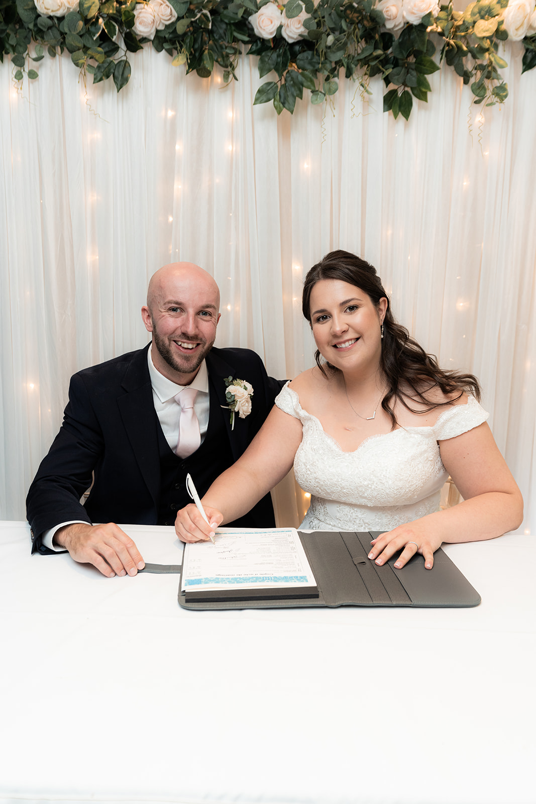 The woodman inn wedding photo